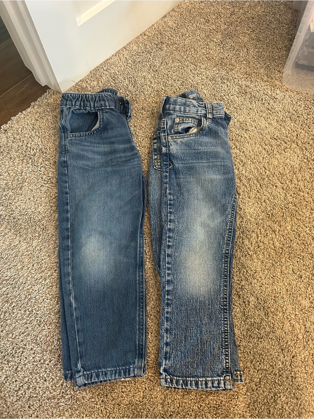 Cat & Jack Girls Blue Denim Jeans - Faded Wash